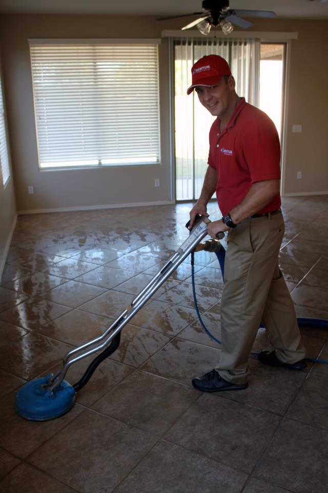 Kamil at Tile and Grout Cleaning Job